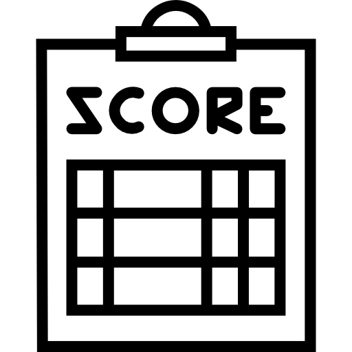 image of clipboard with scores